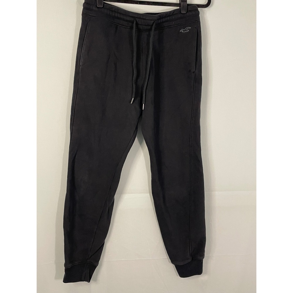 Hollister Womens Black Logo‎ Sweatpants Joggers Size Small